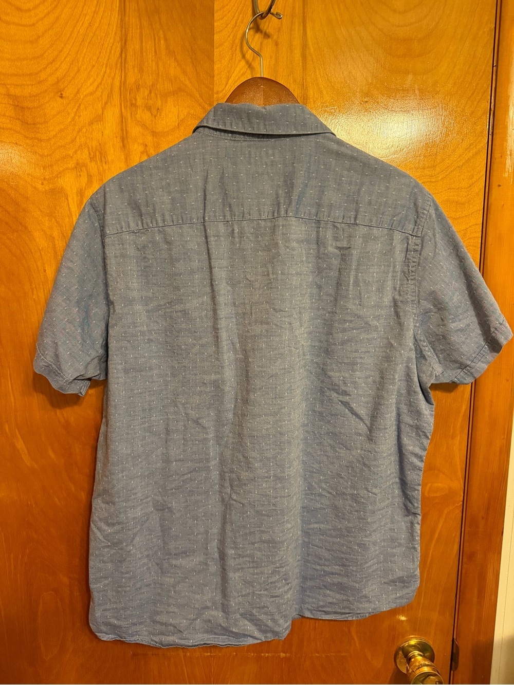 Marc Anthony Light Blue Short-Sleeve Button-Down Shirt - Picture 4 of 4